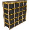 27-gallon tote rack, 4x5, side view render